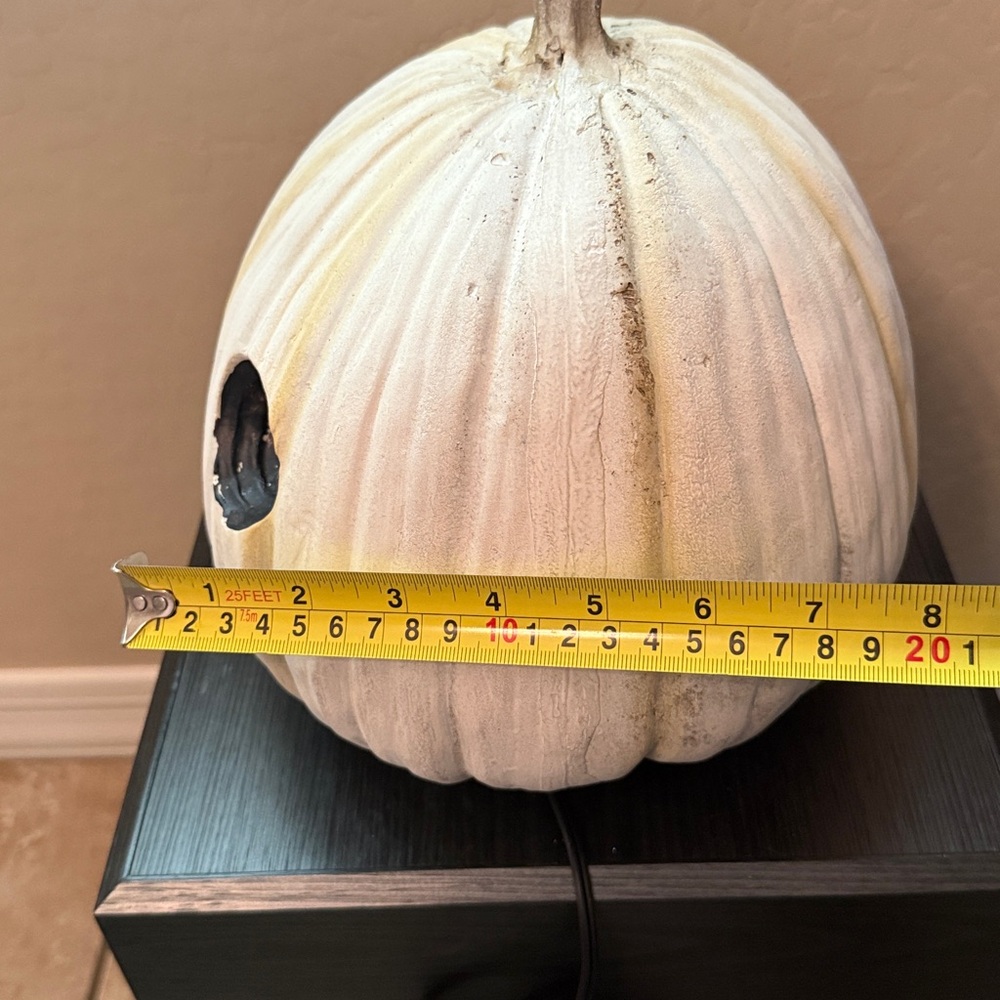 White Pumpkin Halloween Decor - Picture 12 of 12